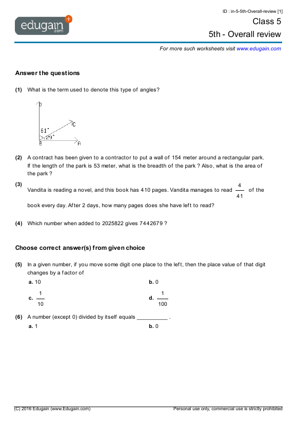 68-unitary-method-maths-worksheets-for-grade-5
